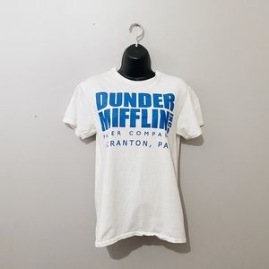 Clearance Small The Office Dunder Mifflin White Tee Shirt